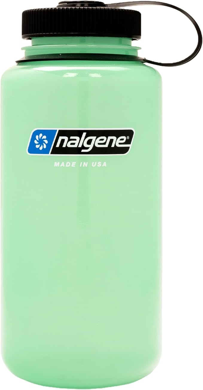 Nalgene 32 oz Wide Mouth Water Bottle | BPA-Free, Durable & Leak Proof, Lightweight Bottle for Hiking & Gym, Work & Travel