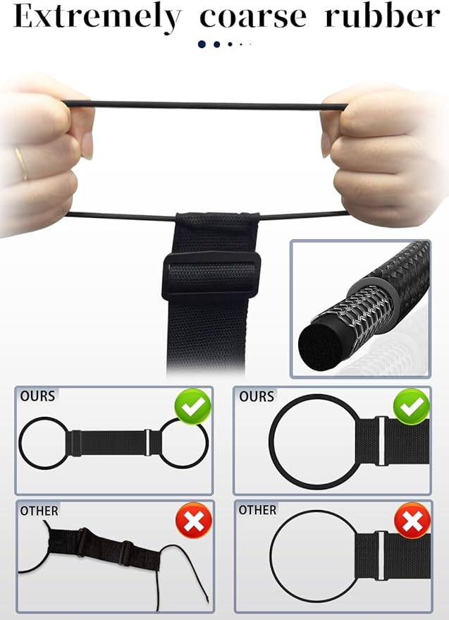 2Pcs Luggage Straps Bag Bungee Luggage Straps Suitcase Adjustable Belt，Add a Bag Easy to Travel Suitcase Elastic Strap Belt Luggage Accessories(Black-2Pcs)