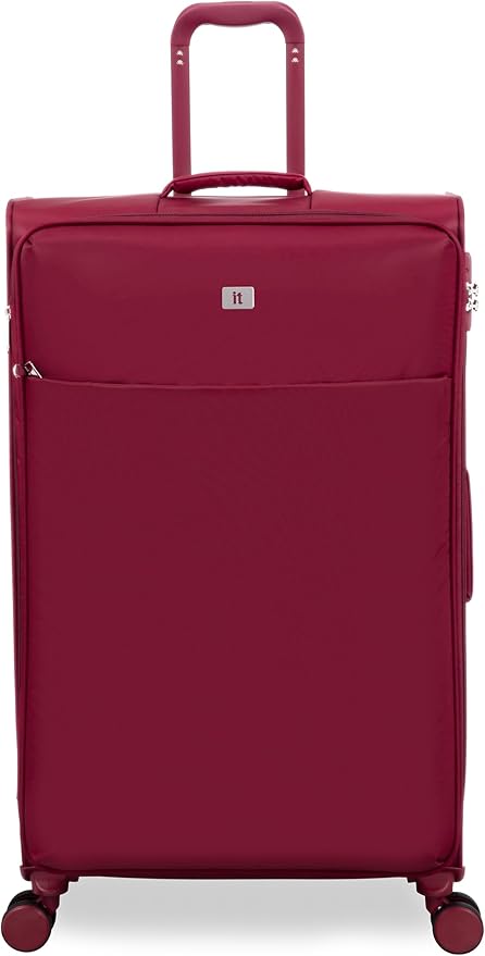It Luggage Lustrous Luxe 32" Softside Checked 8 Wheel Spinner, French Port