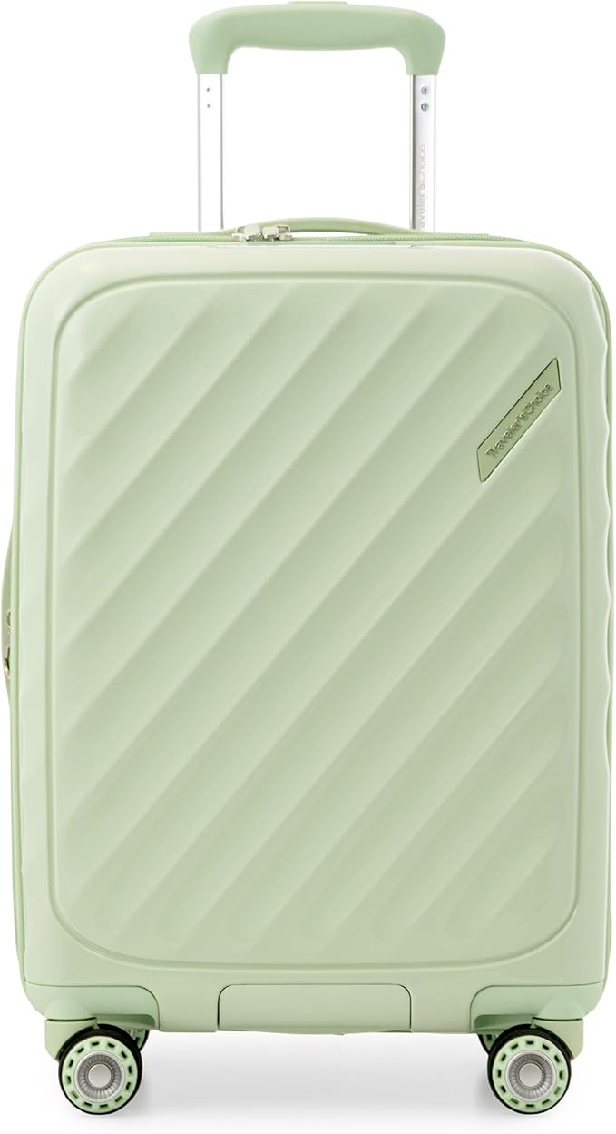 Traveler's Choice Elm 21" Carry-on Expandable Spinner Luggage Set - Set - Glossy Mint
