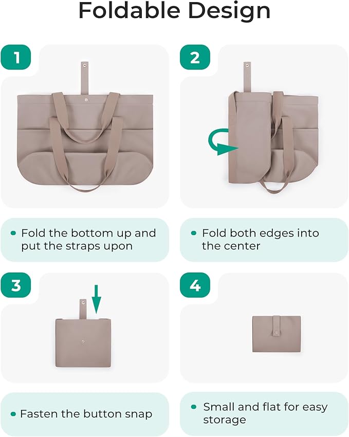 BAGSMART Tote Bag for Women, Foldable Tote Bag With Zipper Travel Large Shoulder Bag Handbag for Work