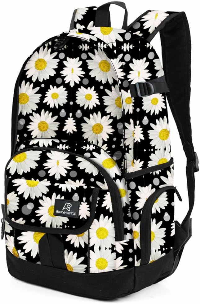 rickyh style School Backpack Travel Bag for Men & Women Lightweight College Back Pack with Laptop Compartmen
