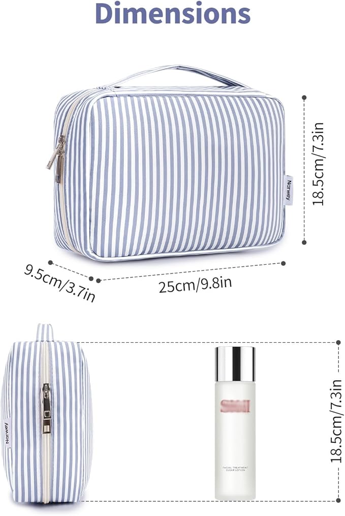 Narwey Small Hanging Travel Toiletry Bag for Women, Travel Bag for Toiletries, Makeup Bag Organizer Cosmetic Bags Make Up Bags for Girls