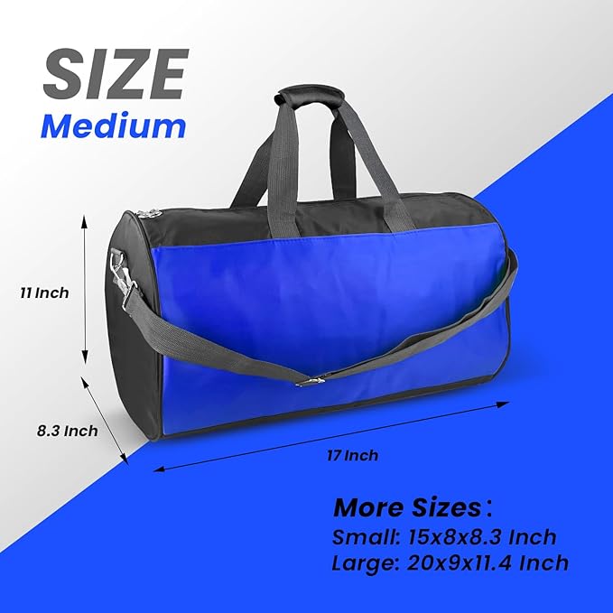 C&F BOGMOST Travel Duffel Bag Large Foldable Waterproof Gym Bag for Gym Beach Swim Bag Men Women Duffle Bag Lightweight Oxford Cloth Sports Bag -Blue