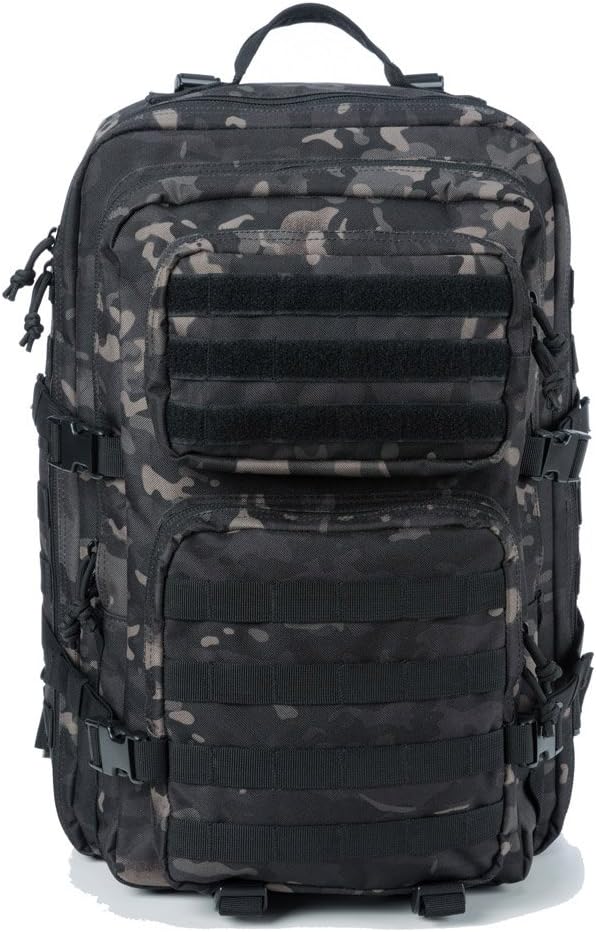 REEBOW GEAR Military Tactical Backpack for Men Large Army 3 Day Assault Pack Molle Bag Backpacks (Camo Black)