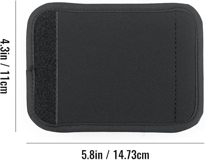 4 Pcs Neoprene Luggage Handle Wrap for Suitcase Luggage Tags Identifiers Bulk Luggage Handle Wrap Luggage Tag Wraps Travel Accessories (Black)
