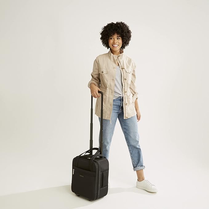 Softside Underseat Rolling Work Bag, Botanical Paisley