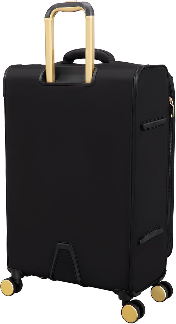 It Luggage Glimmering 28" Softside Checked 8 Wheel Expandable Spinner, Black