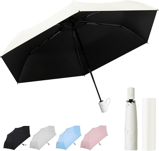 Windproof Compact Travel Umbrella,Large Strong but Light Portable and Automatic Folding Rain Umbrella, small inverted for travel size