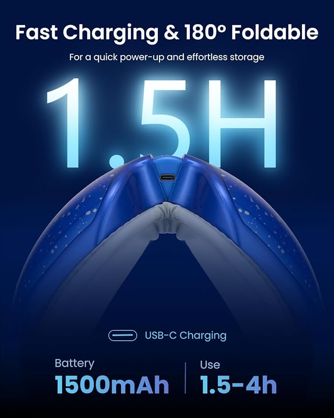 RENPHO Eye Massager with Heat and Cooling Voice Control, Mothers Day Gifts for Women Mom Her, FSA Eligible HSA, Massaging Eye Mask for Migraine Headache Dry Eyes and Stress Relief - Eyeris 3