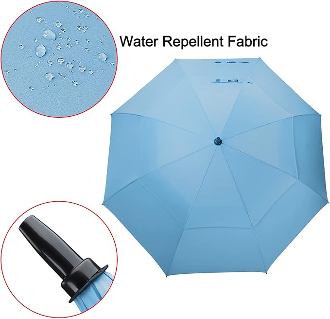 G4Free 47/54/62/68/72 Inch Automatic Open Golf Umbrella Oversize Extra Large Double Canopy Vented Windproof Waterproof Stick Umbrellas