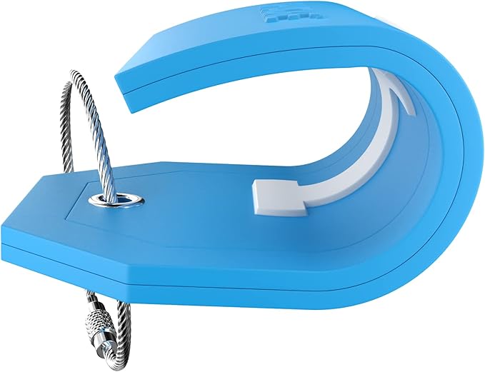 Shacke Initial Luggage Tag with Full Privacy Cover and Stainless Steel Loop - Aqua Teal (Letter J)