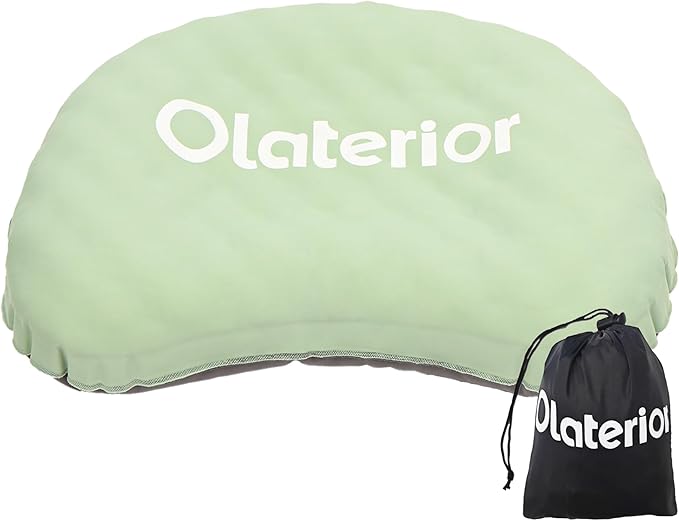 Ultralight Inflatable Camping Travel Pillow, Compact Portable Backpacking Pillow, Ergonomic Blow Up Camp Pillows for Beach, Camping, Hiking, Backpacking & Airplane Travel