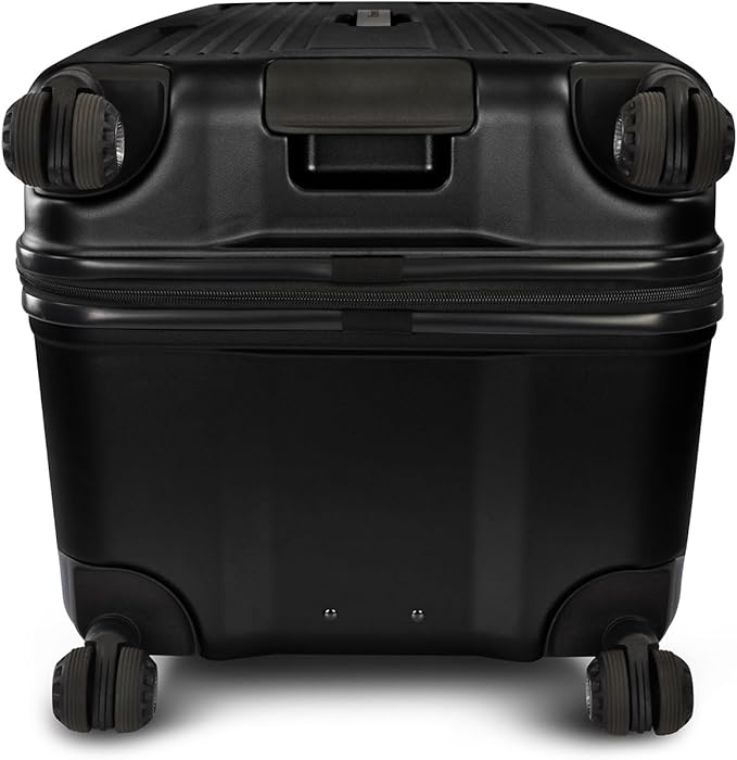 Traveler's Choice Ultimax II Polycarbonate Hardside Luggage with Spinner Wheels, Matte Black, 31-Inch Large Trunk