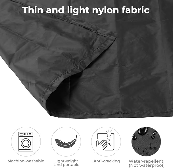 Pocket Picnic Blanket for 1-2 Persons, 43.3x55.12″(2.54oz) Super Light Compact Beach Blanket, SandProof Waterproof Portable Beach Picnic Mat for Outdoor Hiking Camping Travel Festival (Black)