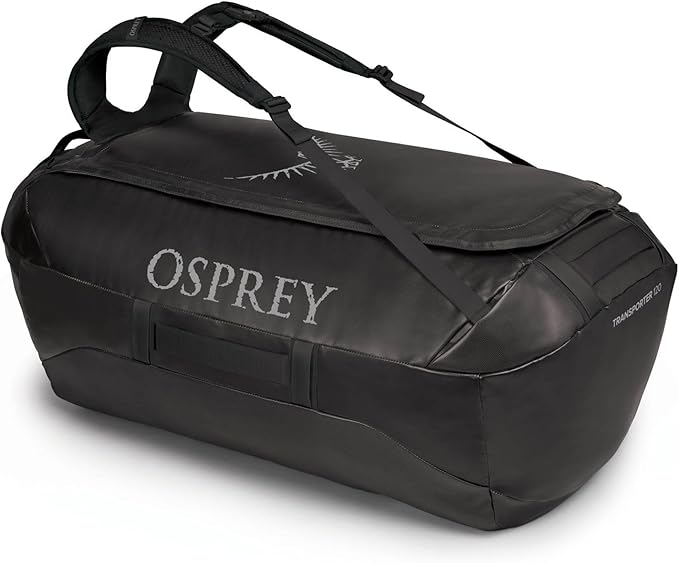 Osprey Transporter 40L Travel Duffel Bag, Black