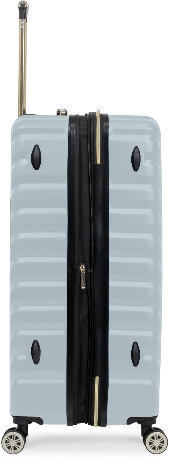 Kenneth Cole REACTION Madison Square Lightweight Hardside Chevron Expandable Spinner Luggage, Slate, 28-Inch Checked