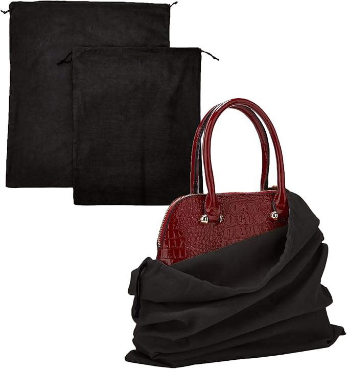 LAKE OF FIRE Dustproof Storage Bags with Drawstring Closure, 2-Piece Set – Multi-Purpose Protective Pouches for Handbags, Purses, Shoes, and Boots