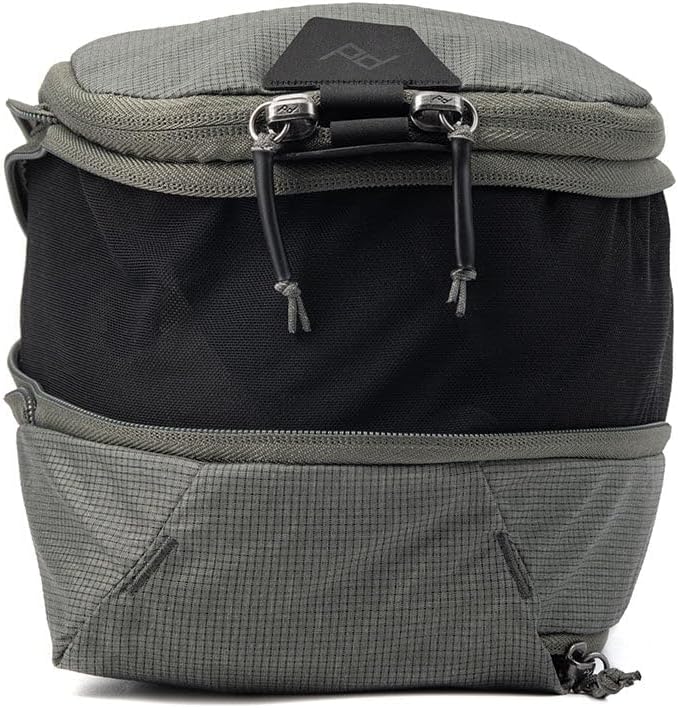 Peak Design Packing Cube, Sage, Weatherproof Luggage Cube with Dual Compartment Organization, Expansion and Compression, Zipper Opening, Travel Organizer for Men and Women, Size S