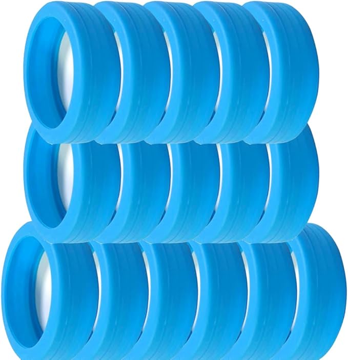 16 Pcs Luggage Wheel Covers Silicone Luggage Wheel Protector Suitcase Wheel Covers for Luggage Wheels Replacement Office Chair Caster (A_SKBLU)
