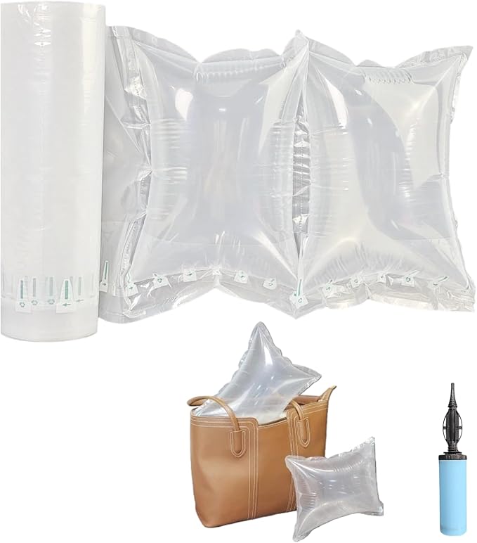 Large Air Pillows for Shipping Purse Stuffing to Keep Shape Inflatable Air Bags, 8.2" X 11.8" Air Pockets for Packaging Moving Supplies Box Filler Alternative to Packing Peanuts, 100Count