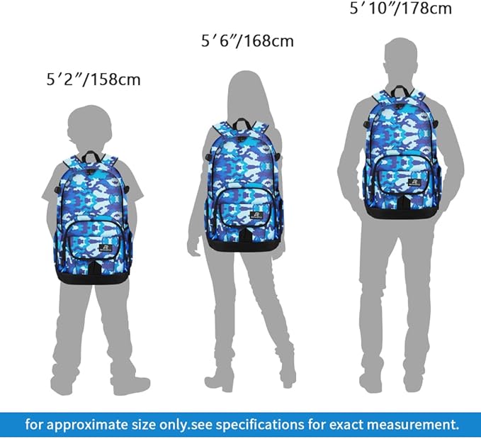 rickyh style School Backpack Travel Bag for Men & Women Lightweight College Back Pack with Laptop Compartmen