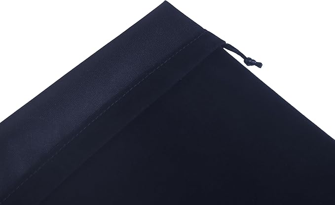 SANSAM Drawstring Velvet Dust Bag,3pcs Black 12''x16'' Dust Cover Storage Bags for Purses, Handbags, Travel Storage Pouch for Shoes, Boots