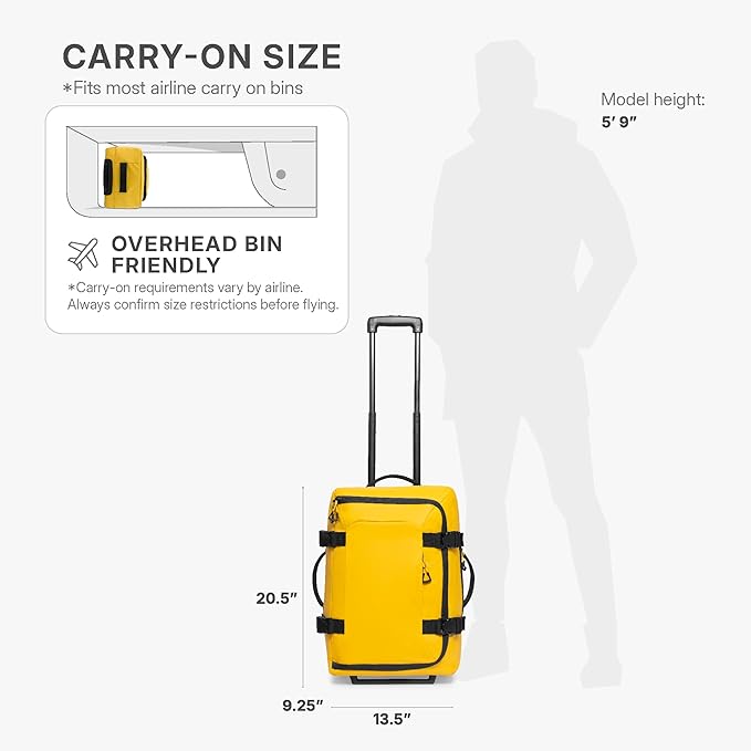 Traveler's Choice Softside Upright Wheeled Duffel Bag