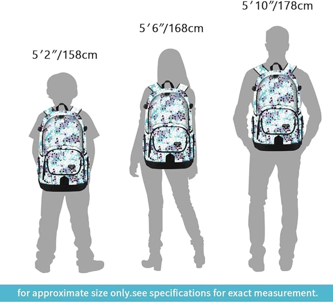 rickyh style School Backpack Travel Bag for Men & Women Lightweight College Back Pack with Laptop Compartmen