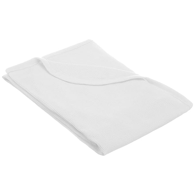 American Baby Company 100% Cotton Thermal Waffle Swaddle Blanket Combo (30" x 40"), Soft, Breathable & Stretchy, Gray Star, Gray, and White, for Boys and Girls, Perfect for Swaddling and Travel