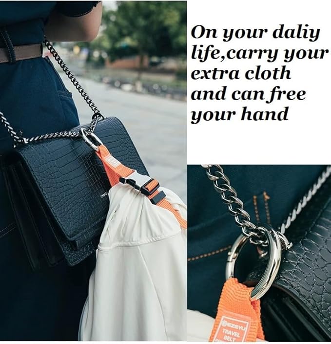 Add a Bag Luggage Strap Jacket Gripper, Heavy Duty Luggage Straps Carry-on Baggage Suitcase Straps Belts Travel Accessories,Carry Your Extra Bags-Grey-1PCS