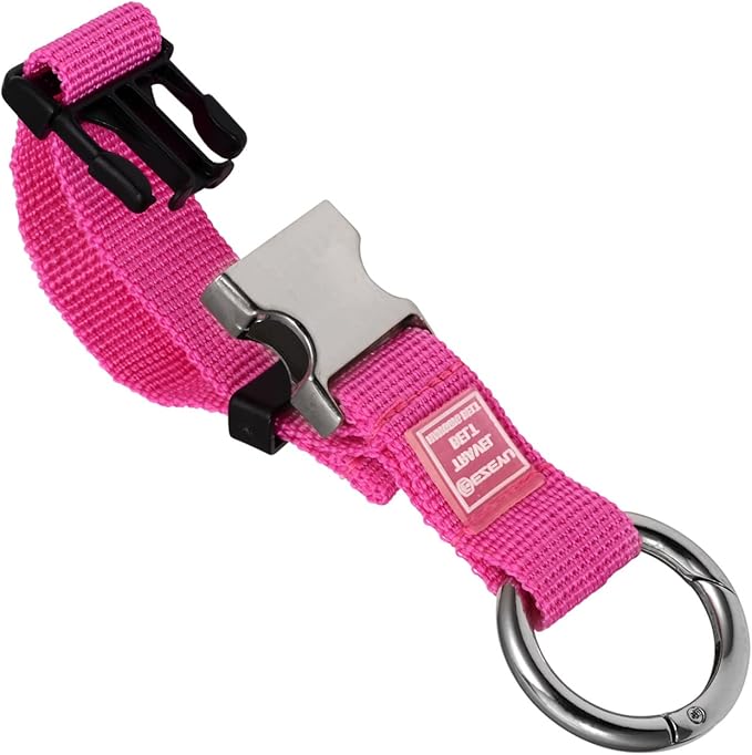 3PCS Heavy Duty Add a Bag Luggage Straps Jacket Gripper 3PCS Luggage Tag Suitcase TravelTags with Name ID Card,Carry-on Luggage Belt Baggage Suitcase Straps Belts Travel Accessories (Rose Red)