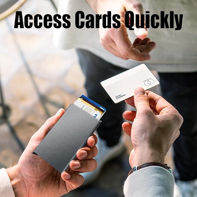 FurArt Slim Minimalist Wallet, Front Pocket Wallets, RFID Blocking, Credit Card Holder for Men