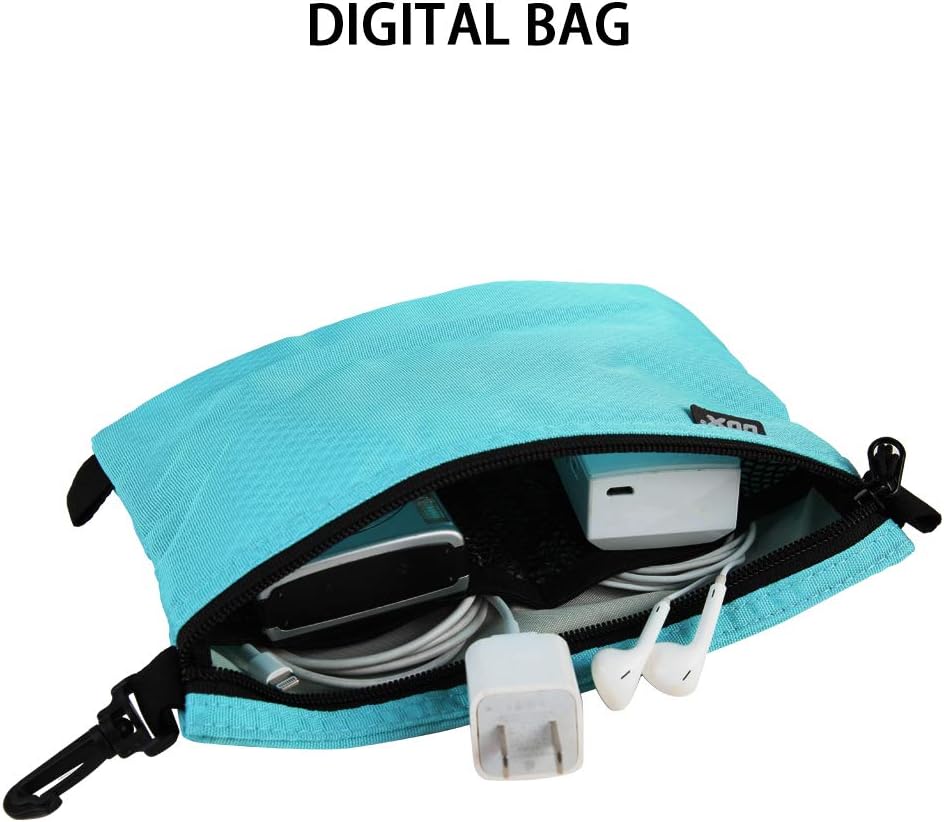 GOX Small Toiletry Bag for Men Bulk Cosmetic Bag Dopp Kit Carry On Zipper Pouch Organization Nylon Small Packing Sack Water Repellent