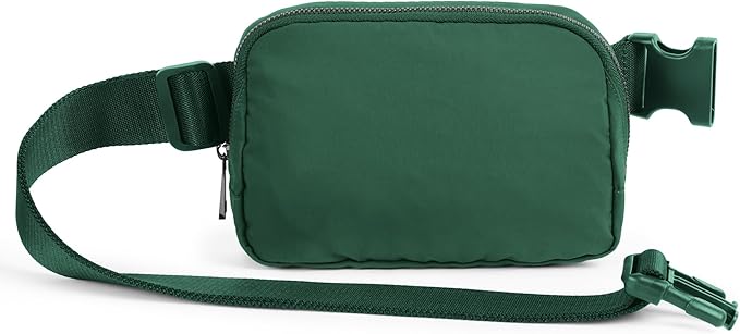 ODODOS Unisex Mini Belt Bag with Adjustable Strap Small Fanny Pack for Workout Running Traveling Hiking, Forest