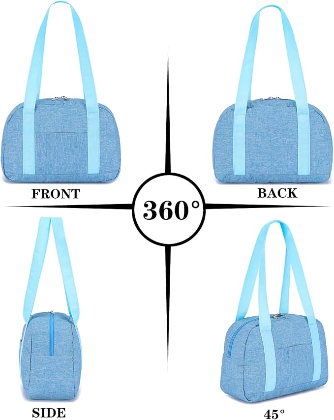 Mini Gym Bag for Women Girls, 12 inch Small Gym Tote, Lightweight Small Carry On Duffle Bag for Travel Sports