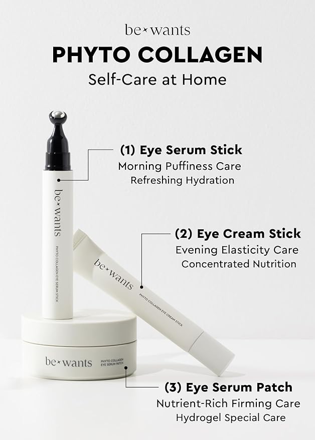 bewants Under Eye Patches for Puffy Eyes, Korean Under Eye Mask with Vegan Collagen and 71.9% Bamboo Water, Patches for Dark Circles and Cooling, 120 pieces