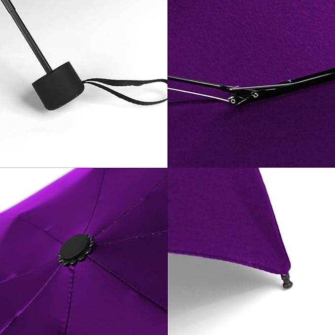 GAOYAING Compact Travel Umbrella with Case Sun&Rain Lightweight Small and Compact Suit for Pocket