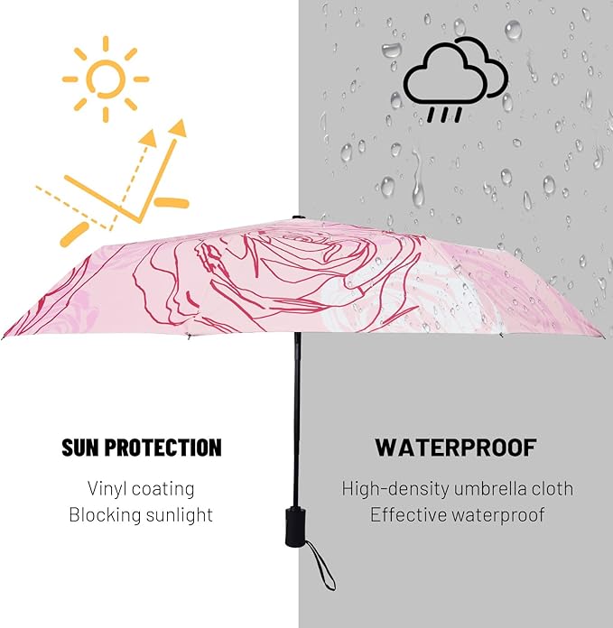 SY COMPACT Travel Umbrella Windproof Automatic Umbrellas Small Compact UV Sun Protection Factory Outlet Umbrella