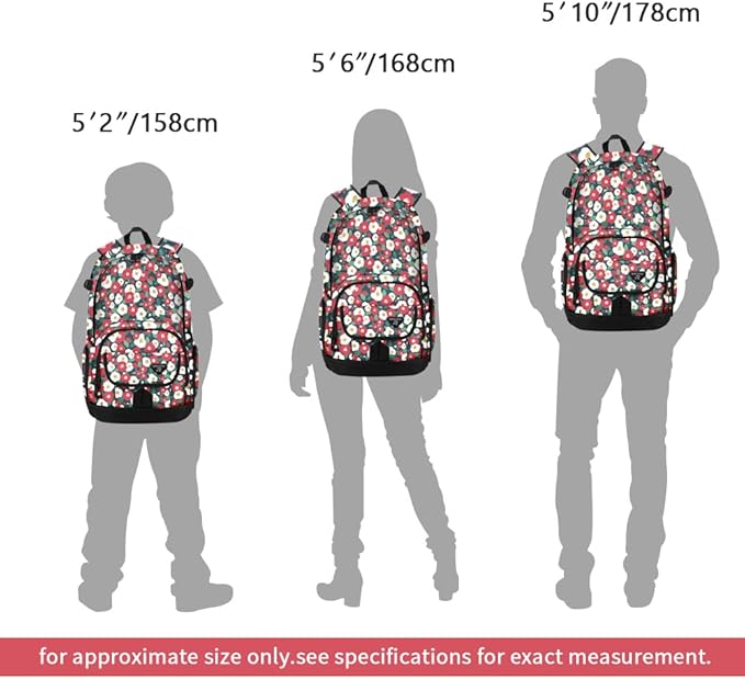 rickyh style School Backpack Travel Bag for Men & Women Lightweight College Back Pack with Laptop Compartmen