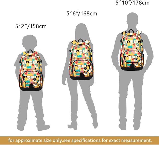 rickyh style School Backpack Travel Bag for Men & Women Lightweight College Back Pack with Laptop Compartmen