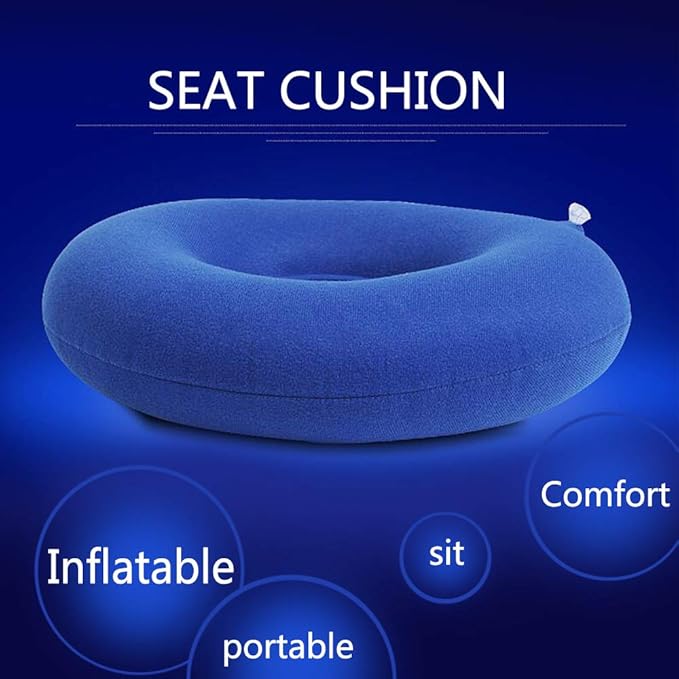 Seat Cushions Inflatable Seat Cushion Pillow Ring Cushion Doughnut Reduce Pressure on The User's Sciatic Nerve for Everyone