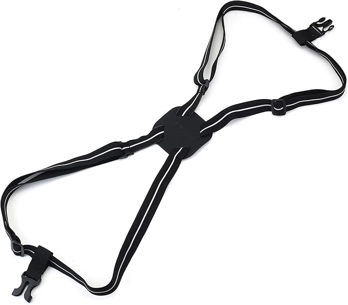 Luggage Straps Bag Bungees for Add a Bag Easy to Travel Suitcase Elastic Strap Belt (Black-R, L)