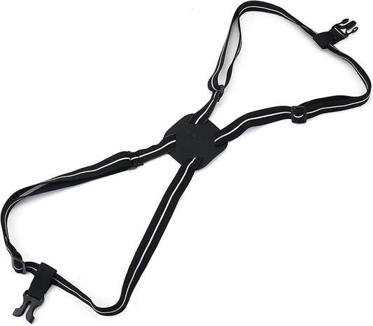 Luggage Straps Bag Bungees for Add a Bag Easy to Travel Suitcase Elastic Strap Belt (Black-R, L)