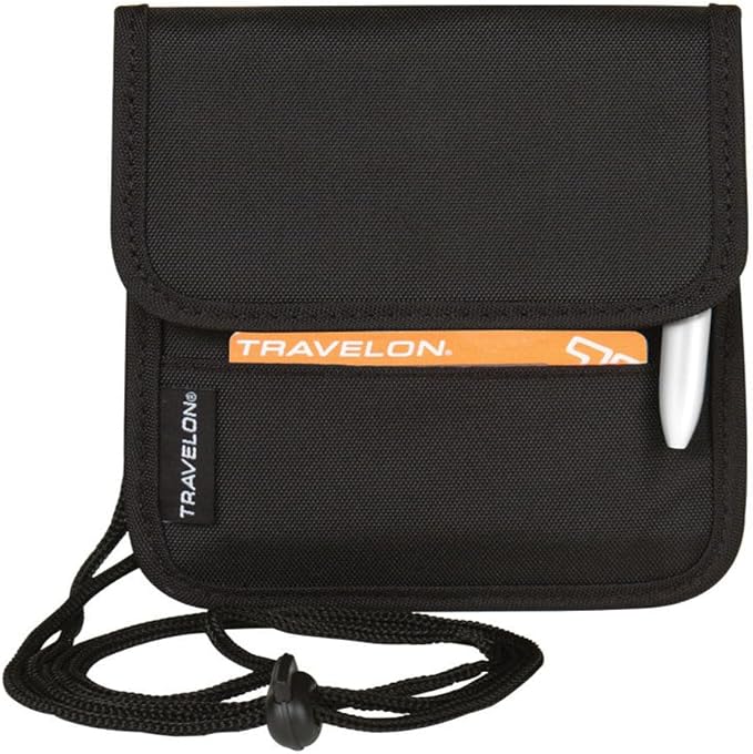 Travelon Folding ID and Boarding Pass Holder, Black, One Size