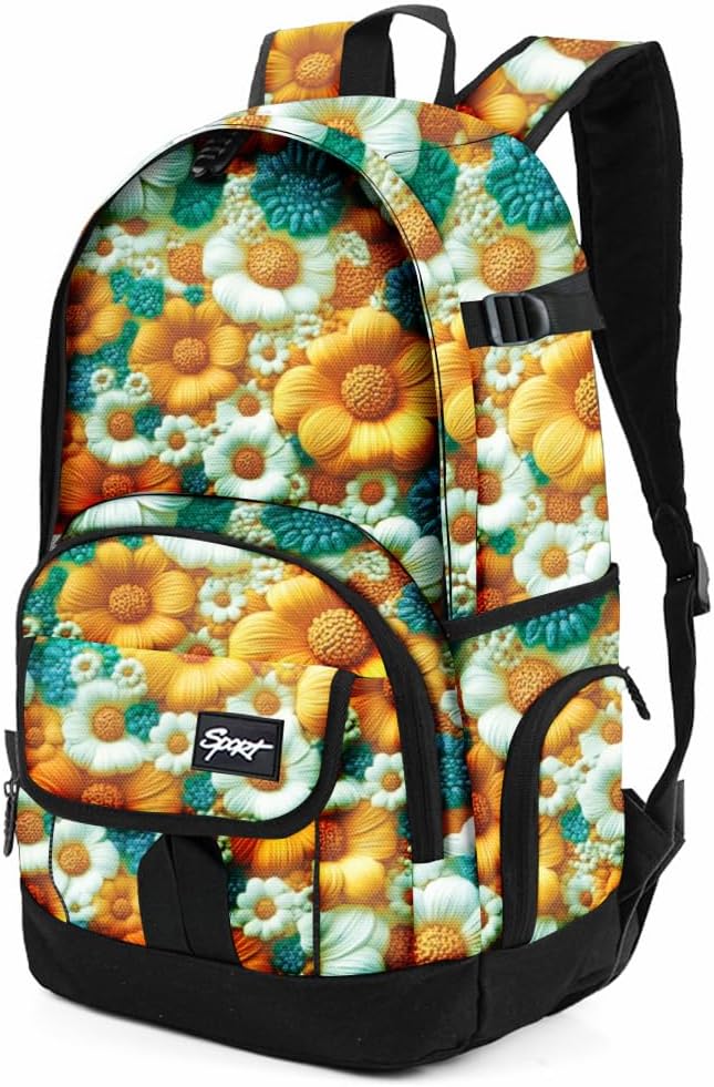 rickyh style School Backpack Travel Bag for Men & Women Lightweight College Back Pack with Laptop Compartmen
