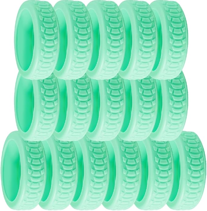 16 Pcs Luggage Wheel Covers Silicone Luggage Wheel Protector Suitcase Wheel Covers for Luggage Wheels Replacement Office Chair Caster (CC_Gum)