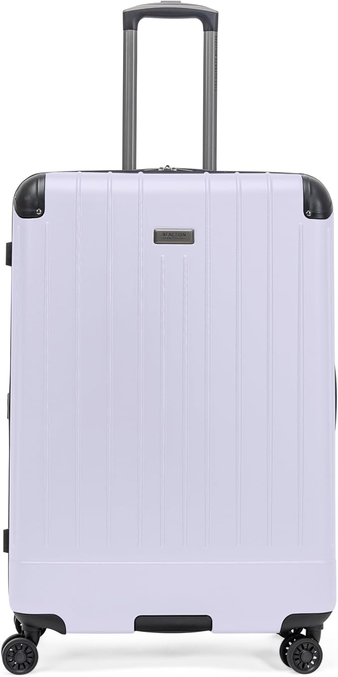 Flying Axis Collection Lightweight Hardside Expandable 8-Wheel Spinner Luggage, Lavender, 28-Inch Checked