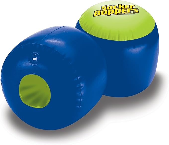 Socker Boppers Inflatable Boxing Pillows - Pair Boppers – colors will vary, Box and Bop, Durable Vinyl, Active Outlet That Aids in Agility, Balance and Coordination, Safe Fun Indoor or Out,(Pack of 2)