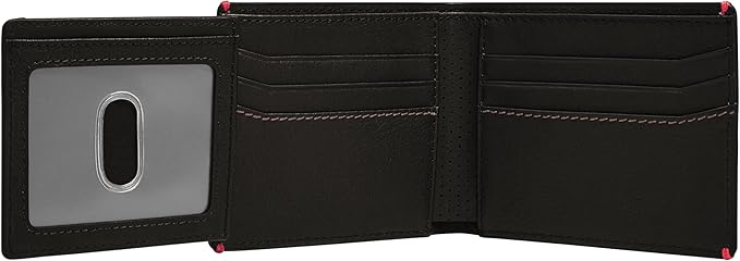 Fossil Men's Everett Leather Bifold with Flip ID Wallet